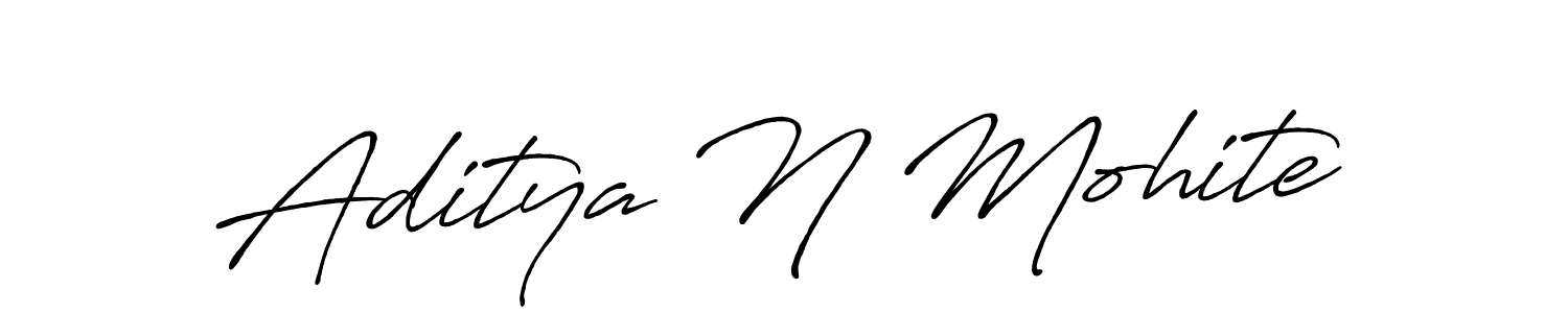 You can use this online signature creator to create a handwritten signature for the name Aditya N Mohite. This is the best online autograph maker. Aditya N Mohite signature style 7 images and pictures png