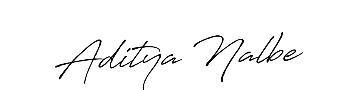 The best way (Antro_Vectra_Bolder) to make a short signature is to pick only two or three words in your name. The name Aditya Nalbe include a total of six letters. For converting this name. Aditya Nalbe signature style 7 images and pictures png