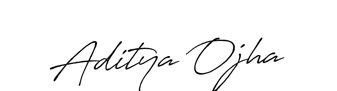 How to make Aditya Ojha signature? Antro_Vectra_Bolder is a professional autograph style. Create handwritten signature for Aditya Ojha name. Aditya Ojha signature style 7 images and pictures png