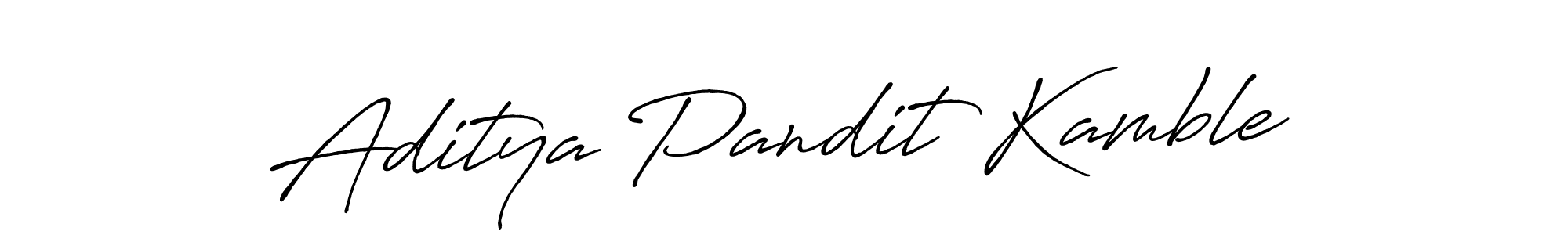 Use a signature maker to create a handwritten signature online. With this signature software, you can design (Antro_Vectra_Bolder) your own signature for name Aditya Pandit Kamble. Aditya Pandit Kamble signature style 7 images and pictures png