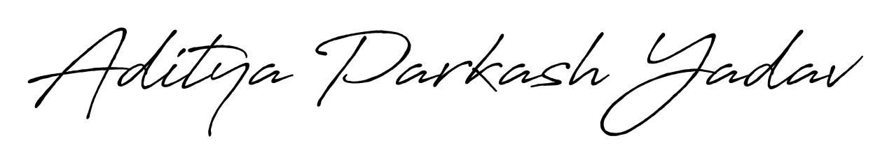 Achieve flawless digital penmanship with Aditya Parkash Yadav name in Antro_Vectra_Bolder font. The perfect tool for creating online signatures. Aditya Parkash Yadav signature style 7 images and pictures png