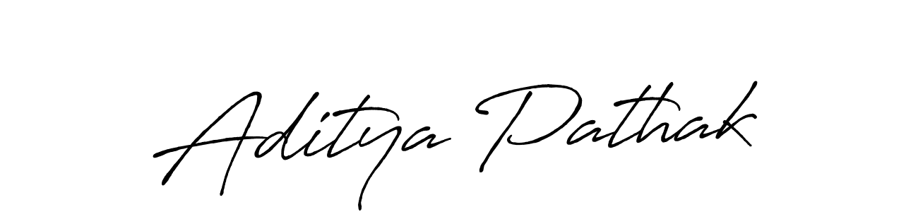 Design your own signature with our free online signature maker. With this signature software, you can create a handwritten (Antro_Vectra_Bolder) signature for name Aditya Pathak. Aditya Pathak signature style 7 images and pictures png