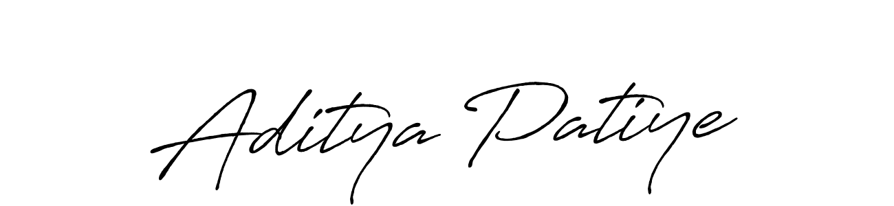 Aditya Patiye stylish signature style. Best Handwritten Sign (Antro_Vectra_Bolder) for my name. Handwritten Signature Collection Ideas for my name Aditya Patiye. Aditya Patiye signature style 7 images and pictures png