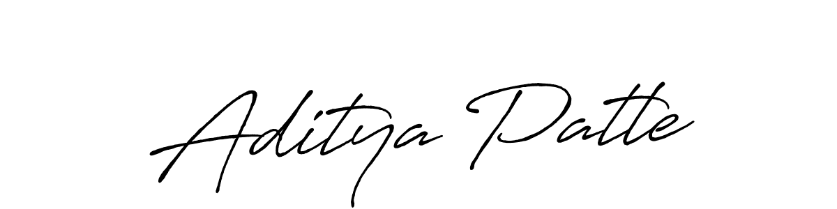 It looks lik you need a new signature style for name Aditya Patle. Design unique handwritten (Antro_Vectra_Bolder) signature with our free signature maker in just a few clicks. Aditya Patle signature style 7 images and pictures png