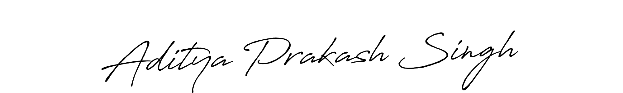 Make a beautiful signature design for name Aditya Prakash Singh. With this signature (Antro_Vectra_Bolder) style, you can create a handwritten signature for free. Aditya Prakash Singh signature style 7 images and pictures png