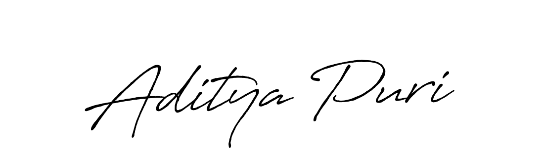 It looks lik you need a new signature style for name Aditya Puri. Design unique handwritten (Antro_Vectra_Bolder) signature with our free signature maker in just a few clicks. Aditya Puri signature style 7 images and pictures png