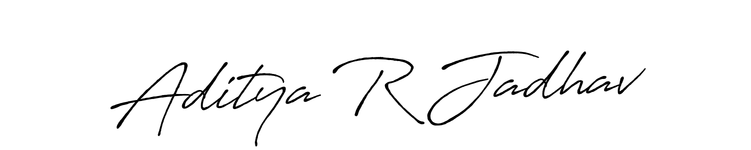 Also we have Aditya R Jadhav name is the best signature style. Create professional handwritten signature collection using Antro_Vectra_Bolder autograph style. Aditya R Jadhav signature style 7 images and pictures png