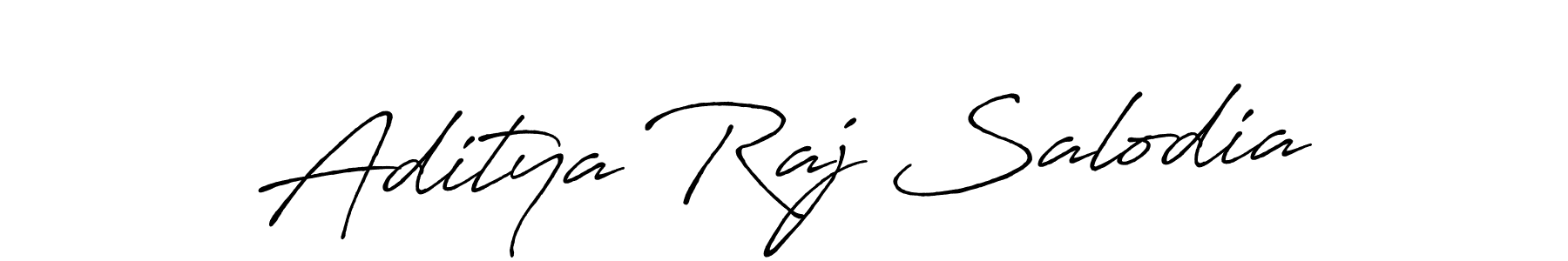 Use a signature maker to create a handwritten signature online. With this signature software, you can design (Antro_Vectra_Bolder) your own signature for name Aditya Raj Salodia. Aditya Raj Salodia signature style 7 images and pictures png