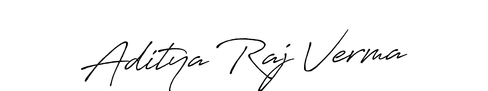 Antro_Vectra_Bolder is a professional signature style that is perfect for those who want to add a touch of class to their signature. It is also a great choice for those who want to make their signature more unique. Get Aditya Raj Verma name to fancy signature for free. Aditya Raj Verma signature style 7 images and pictures png