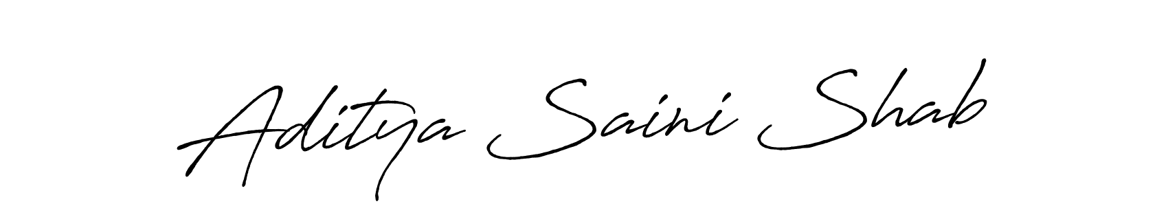 if you are searching for the best signature style for your name Aditya Saini Shab. so please give up your signature search. here we have designed multiple signature styles  using Antro_Vectra_Bolder. Aditya Saini Shab signature style 7 images and pictures png