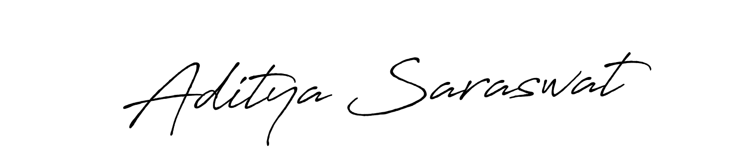 How to make Aditya Saraswat name signature. Use Antro_Vectra_Bolder style for creating short signs online. This is the latest handwritten sign. Aditya Saraswat signature style 7 images and pictures png