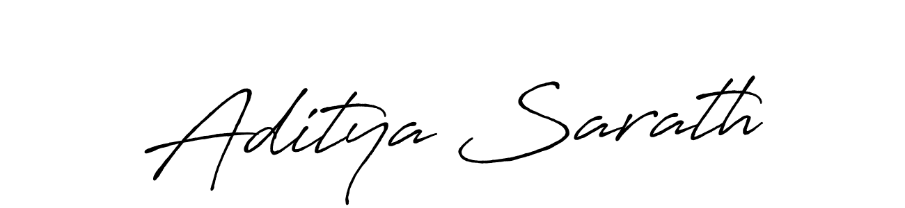 Make a beautiful signature design for name Aditya Sarath. With this signature (Antro_Vectra_Bolder) style, you can create a handwritten signature for free. Aditya Sarath signature style 7 images and pictures png