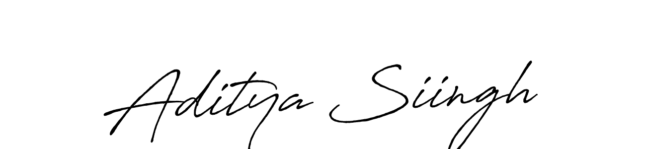 Also we have Aditya Siingh name is the best signature style. Create professional handwritten signature collection using Antro_Vectra_Bolder autograph style. Aditya Siingh signature style 7 images and pictures png