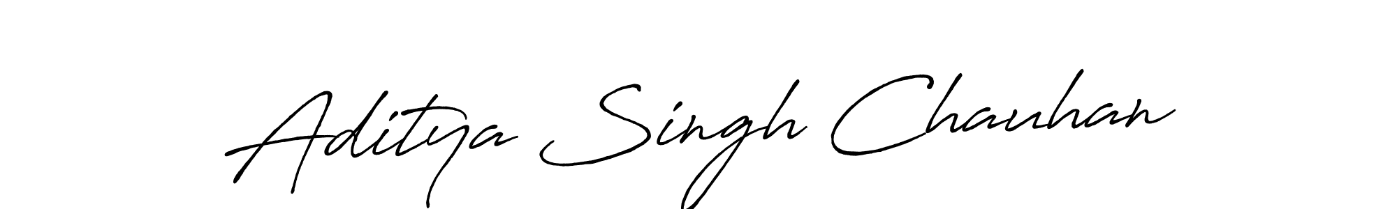 Make a beautiful signature design for name Aditya Singh Chauhan. With this signature (Antro_Vectra_Bolder) style, you can create a handwritten signature for free. Aditya Singh Chauhan signature style 7 images and pictures png