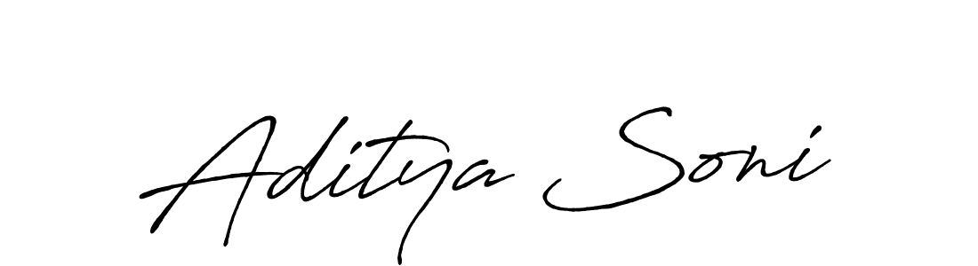 Also You can easily find your signature by using the search form. We will create Aditya Soni name handwritten signature images for you free of cost using Antro_Vectra_Bolder sign style. Aditya Soni signature style 7 images and pictures png