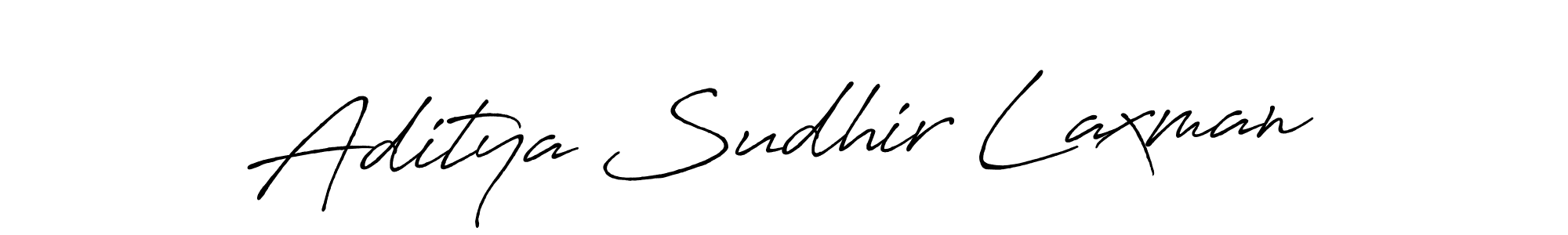 Create a beautiful signature design for name Aditya Sudhir Laxman. With this signature (Antro_Vectra_Bolder) fonts, you can make a handwritten signature for free. Aditya Sudhir Laxman signature style 7 images and pictures png