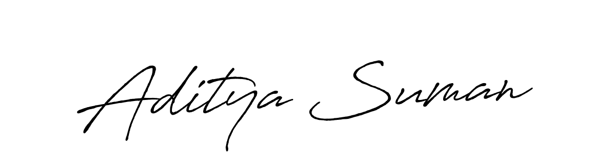 Make a short Aditya Suman signature style. Manage your documents anywhere anytime using Antro_Vectra_Bolder. Create and add eSignatures, submit forms, share and send files easily. Aditya Suman signature style 7 images and pictures png