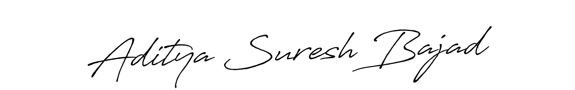 How to make Aditya Suresh Bajad name signature. Use Antro_Vectra_Bolder style for creating short signs online. This is the latest handwritten sign. Aditya Suresh Bajad signature style 7 images and pictures png
