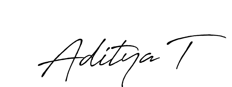 You can use this online signature creator to create a handwritten signature for the name Aditya T. This is the best online autograph maker. Aditya T signature style 7 images and pictures png