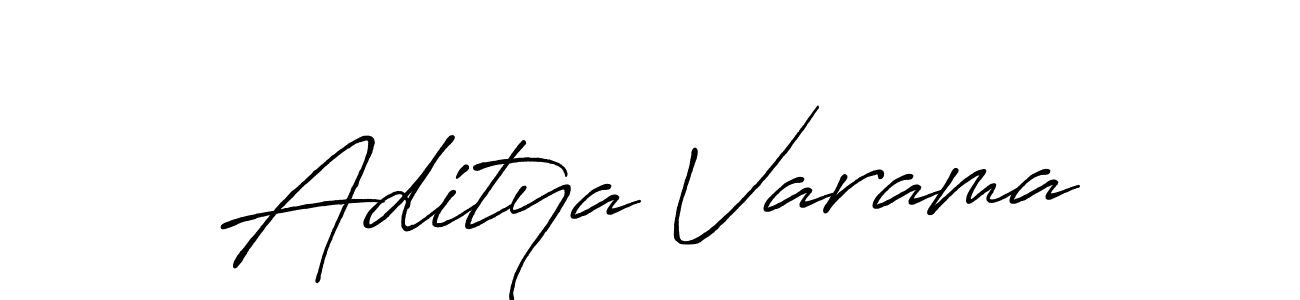 How to make Aditya Varama name signature. Use Antro_Vectra_Bolder style for creating short signs online. This is the latest handwritten sign. Aditya Varama signature style 7 images and pictures png