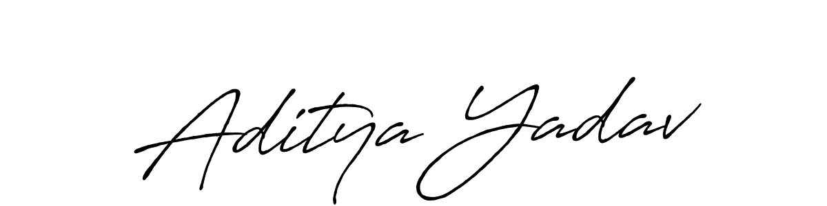 How to make Aditya Yadav signature? Antro_Vectra_Bolder is a professional autograph style. Create handwritten signature for Aditya Yadav name. Aditya Yadav signature style 7 images and pictures png