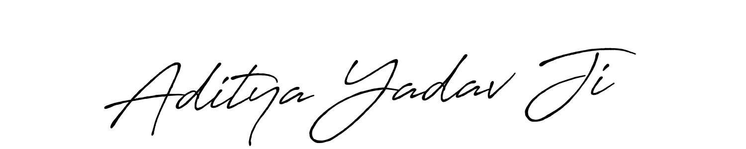 Design your own signature with our free online signature maker. With this signature software, you can create a handwritten (Antro_Vectra_Bolder) signature for name Aditya Yadav Ji. Aditya Yadav Ji signature style 7 images and pictures png