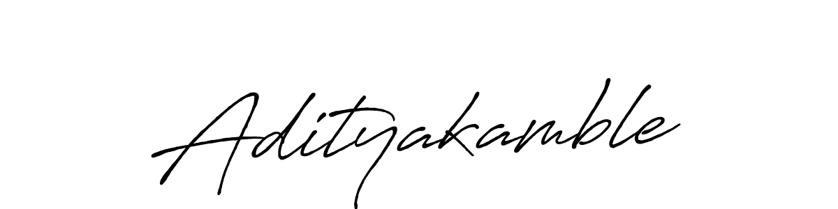 Adityakamble stylish signature style. Best Handwritten Sign (Antro_Vectra_Bolder) for my name. Handwritten Signature Collection Ideas for my name Adityakamble. Adityakamble signature style 7 images and pictures png