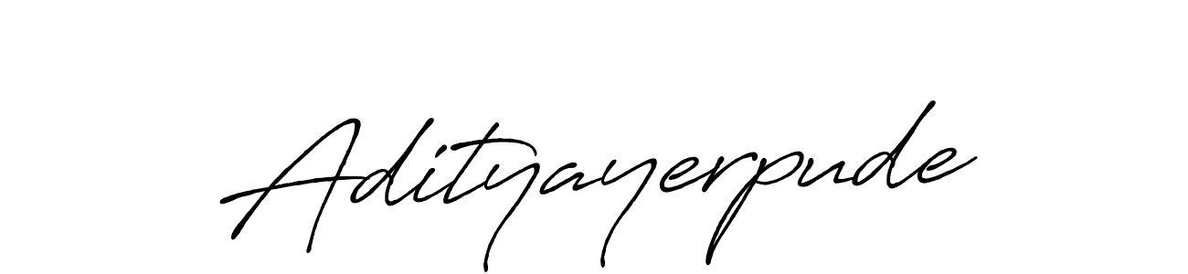 How to make Adityayerpude signature? Antro_Vectra_Bolder is a professional autograph style. Create handwritten signature for Adityayerpude name. Adityayerpude signature style 7 images and pictures png