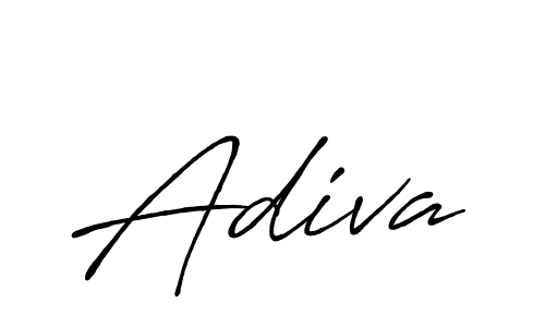 How to make Adiva signature? Antro_Vectra_Bolder is a professional autograph style. Create handwritten signature for Adiva name. Adiva signature style 7 images and pictures png