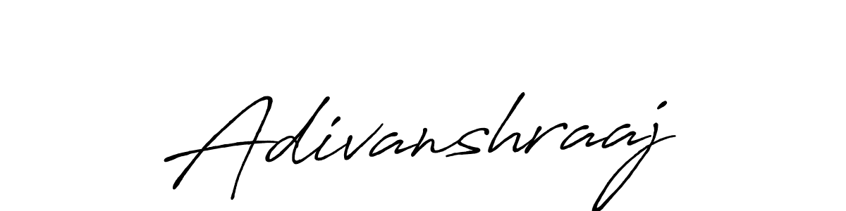 How to make Adivanshraaj signature? Antro_Vectra_Bolder is a professional autograph style. Create handwritten signature for Adivanshraaj name. Adivanshraaj signature style 7 images and pictures png