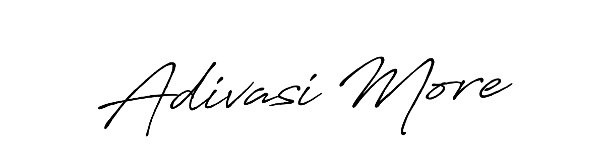 if you are searching for the best signature style for your name Adivasi More. so please give up your signature search. here we have designed multiple signature styles  using Antro_Vectra_Bolder. Adivasi More signature style 7 images and pictures png