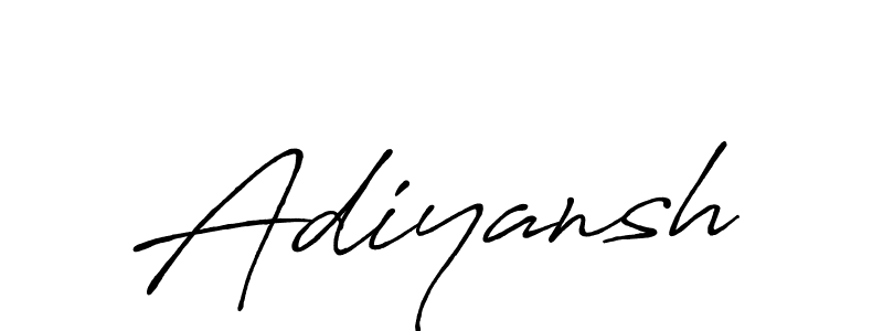 Make a beautiful signature design for name Adiyansh. With this signature (Antro_Vectra_Bolder) style, you can create a handwritten signature for free. Adiyansh signature style 7 images and pictures png