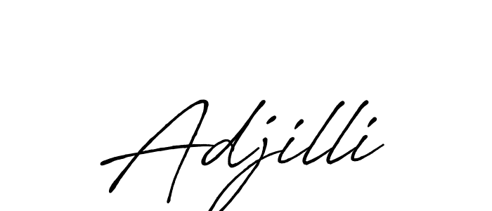 Similarly Antro_Vectra_Bolder is the best handwritten signature design. Signature creator online .You can use it as an online autograph creator for name Adjilli. Adjilli signature style 7 images and pictures png