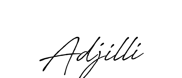 How to make Adjilli signature? Antro_Vectra_Bolder is a professional autograph style. Create handwritten signature for Adjilli name. Adjilli signature style 7 images and pictures png