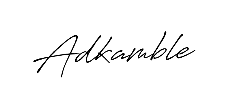 Also we have Adkamble name is the best signature style. Create professional handwritten signature collection using Antro_Vectra_Bolder autograph style. Adkamble signature style 7 images and pictures png