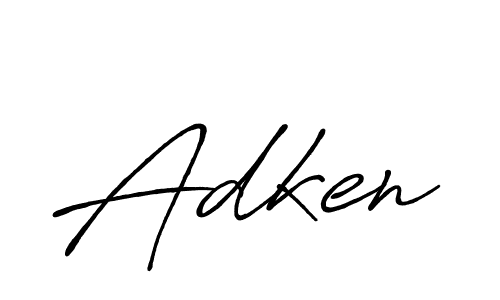 Design your own signature with our free online signature maker. With this signature software, you can create a handwritten (Antro_Vectra_Bolder) signature for name Adken. Adken signature style 7 images and pictures png