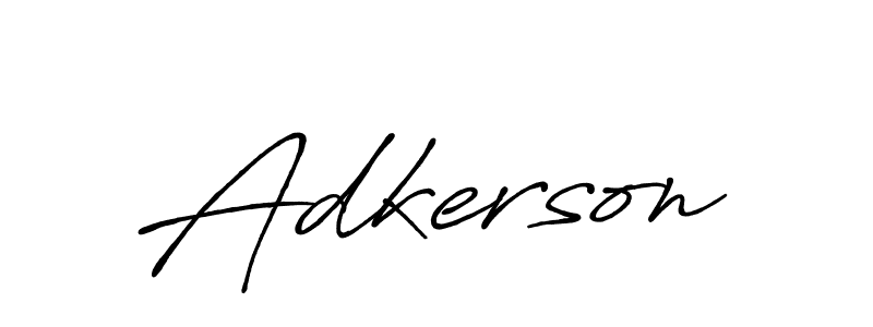 Use a signature maker to create a handwritten signature online. With this signature software, you can design (Antro_Vectra_Bolder) your own signature for name Adkerson. Adkerson signature style 7 images and pictures png