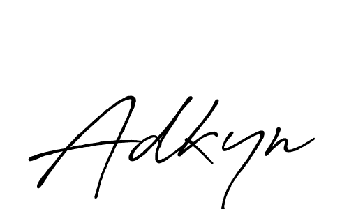 Make a beautiful signature design for name Adkyn. With this signature (Antro_Vectra_Bolder) style, you can create a handwritten signature for free. Adkyn signature style 7 images and pictures png