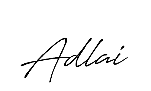 The best way (Antro_Vectra_Bolder) to make a short signature is to pick only two or three words in your name. The name Adlai include a total of six letters. For converting this name. Adlai signature style 7 images and pictures png