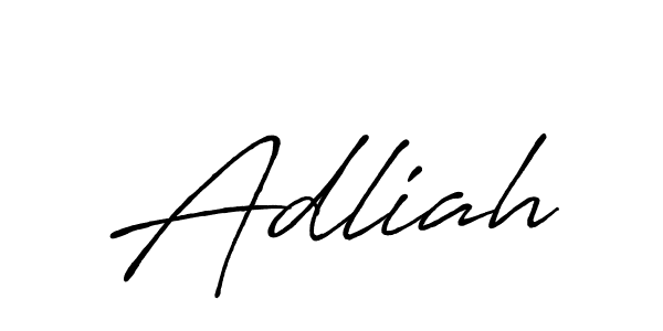 Also You can easily find your signature by using the search form. We will create Adliah name handwritten signature images for you free of cost using Antro_Vectra_Bolder sign style. Adliah signature style 7 images and pictures png