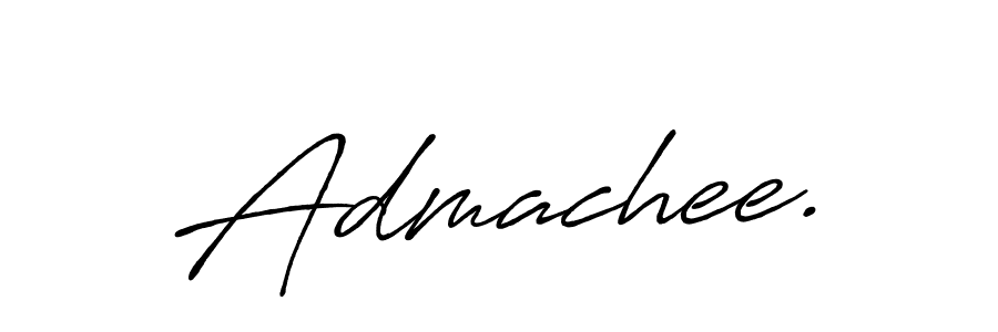 You should practise on your own different ways (Antro_Vectra_Bolder) to write your name (Admachee.) in signature. don't let someone else do it for you. Admachee. signature style 7 images and pictures png