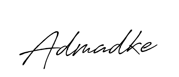 Use a signature maker to create a handwritten signature online. With this signature software, you can design (Antro_Vectra_Bolder) your own signature for name Admadke. Admadke signature style 7 images and pictures png