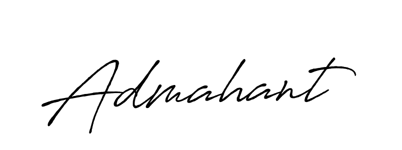 Admahant stylish signature style. Best Handwritten Sign (Antro_Vectra_Bolder) for my name. Handwritten Signature Collection Ideas for my name Admahant. Admahant signature style 7 images and pictures png