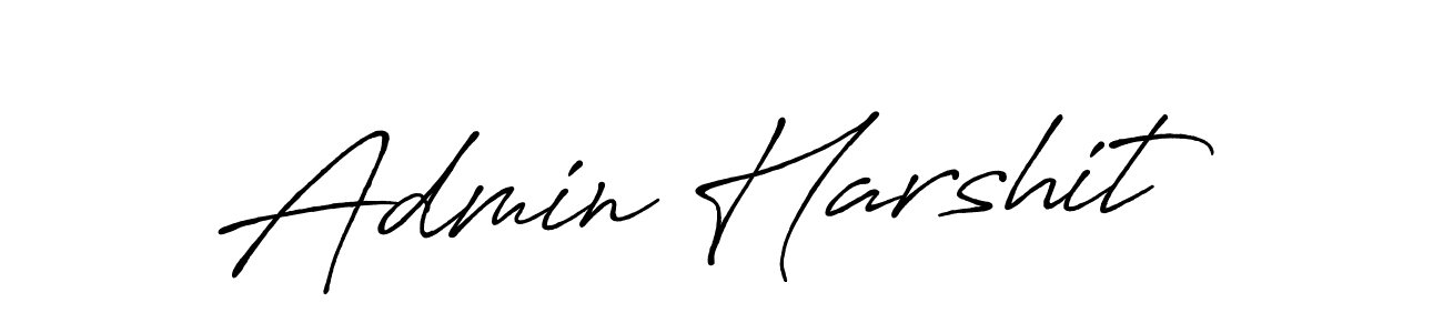 How to make Admin Harshit signature? Antro_Vectra_Bolder is a professional autograph style. Create handwritten signature for Admin Harshit name. Admin Harshit signature style 7 images and pictures png