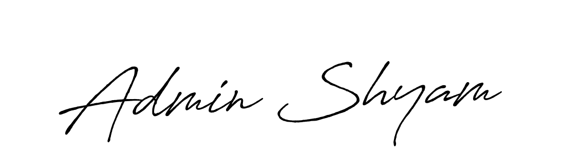 Make a beautiful signature design for name Admin Shyam. With this signature (Antro_Vectra_Bolder) style, you can create a handwritten signature for free. Admin Shyam signature style 7 images and pictures png