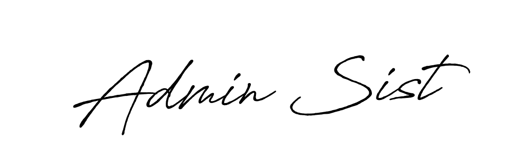 Create a beautiful signature design for name Admin Sist. With this signature (Antro_Vectra_Bolder) fonts, you can make a handwritten signature for free. Admin Sist signature style 7 images and pictures png