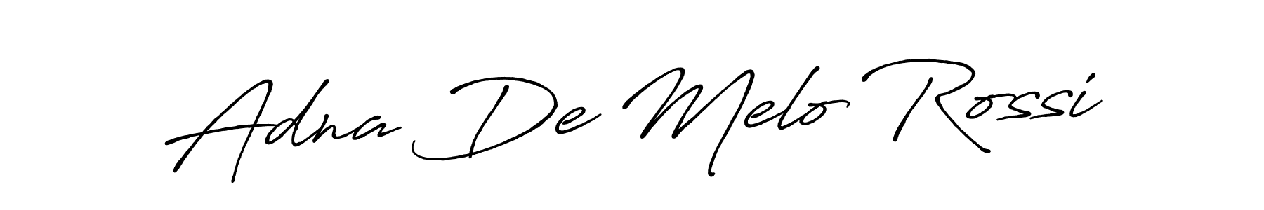 Adna De Melo Rossi stylish signature style. Best Handwritten Sign (Antro_Vectra_Bolder) for my name. Handwritten Signature Collection Ideas for my name Adna De Melo Rossi. Adna De Melo Rossi signature style 7 images and pictures png