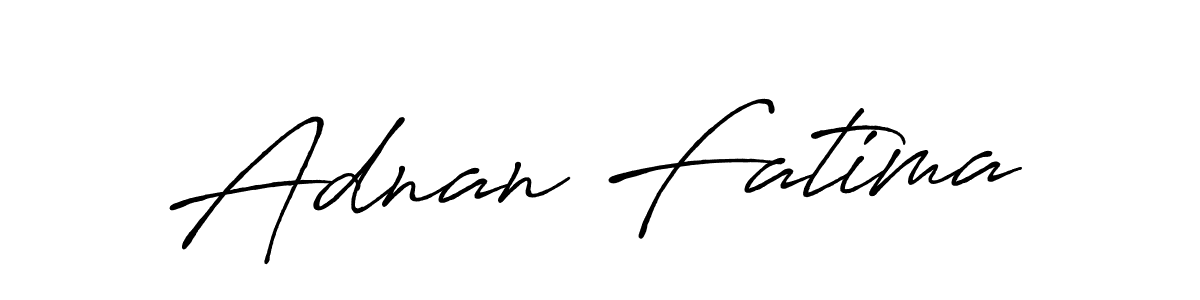 How to make Adnan Fatima name signature. Use Antro_Vectra_Bolder style for creating short signs online. This is the latest handwritten sign. Adnan Fatima signature style 7 images and pictures png