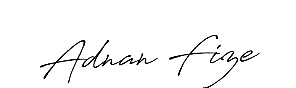 How to make Adnan Fize name signature. Use Antro_Vectra_Bolder style for creating short signs online. This is the latest handwritten sign. Adnan Fize signature style 7 images and pictures png