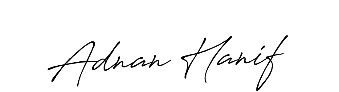 Make a beautiful signature design for name Adnan Hanif. Use this online signature maker to create a handwritten signature for free. Adnan Hanif signature style 7 images and pictures png